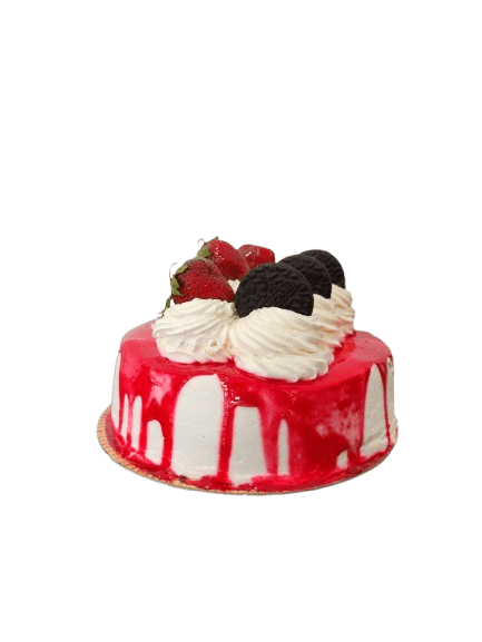 Torta de crema con frutilla y chocolate tipo Oreo